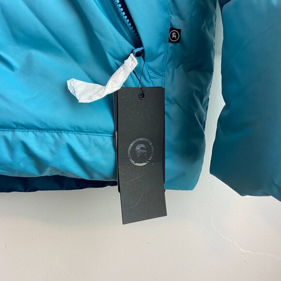 NWT Backcountry Fjord Blue Raglan Allied Down Jacket - Picture 9 of 9